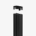 Das Bild zeigt den TRIAS Sichtschutzpfosten Slim in der Farbe Schwarz