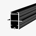 Das Bild zeigt das Terrassenprofil TRIAS ALU Ultra in der Farbe Schwarz