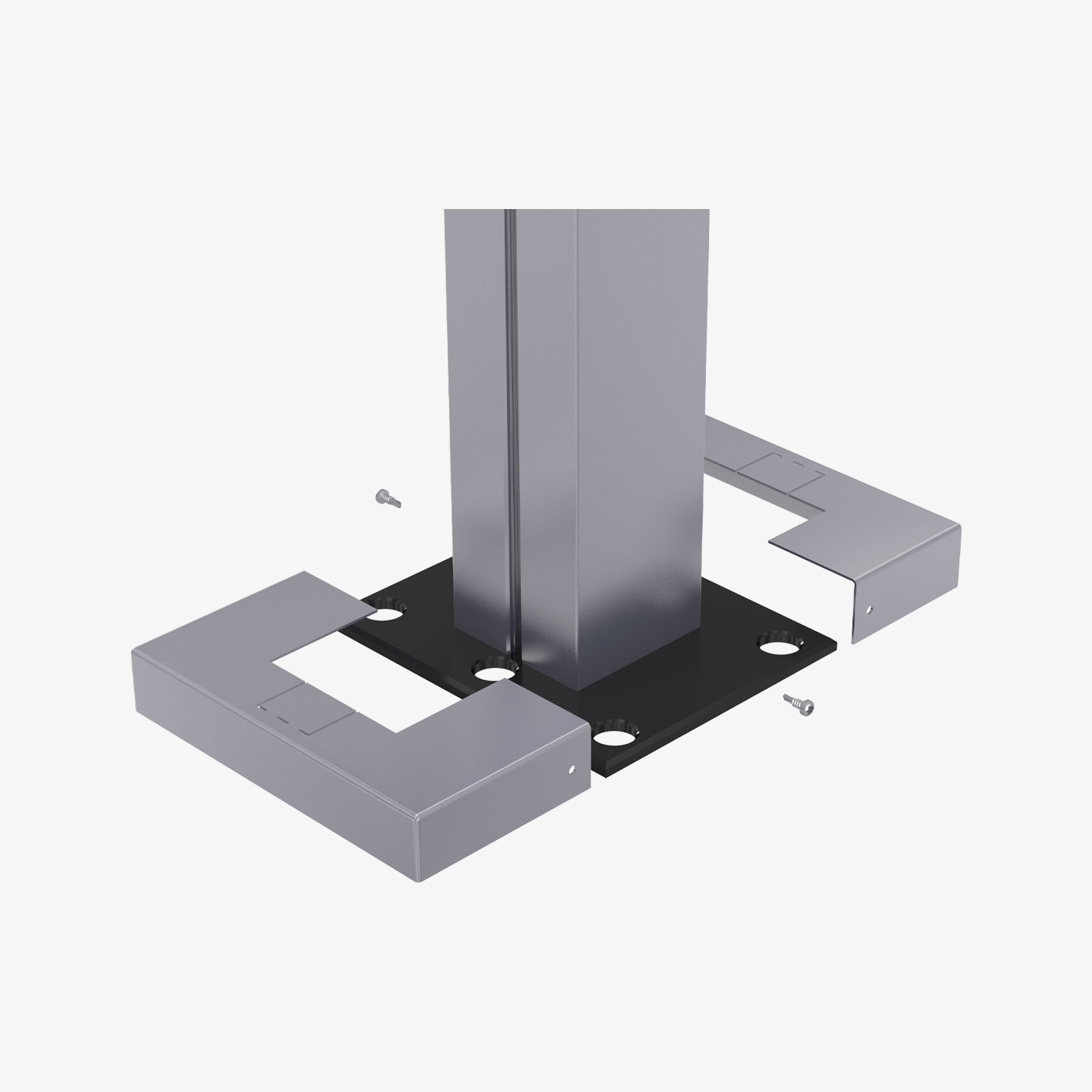 Montage – TRIAS Sichtschutz Abdeckung für Schraubplatte 1/2