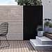 TRIAS Sichtschutz Square 8 Design-Panel aus Metall in Schwarz auf Terrasse
