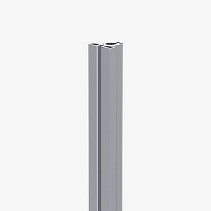 Produktbild: Sichtschutz Anbaumodul FlexCorner in der Farbe Silber