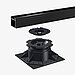 Aufbau TRIAS Helix Stelzlager mit Addon-Adapter und TRIAS Aluminium-Terrassenprofil