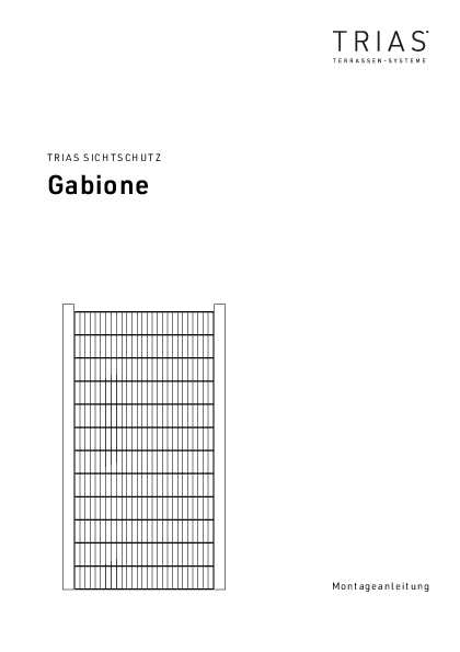Sichtschutz Gabione Montageanleitung