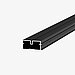 Das Bild zeigt das Terrassenprofil TRIAS ALU SlimSK in der Farbe Schwarz
