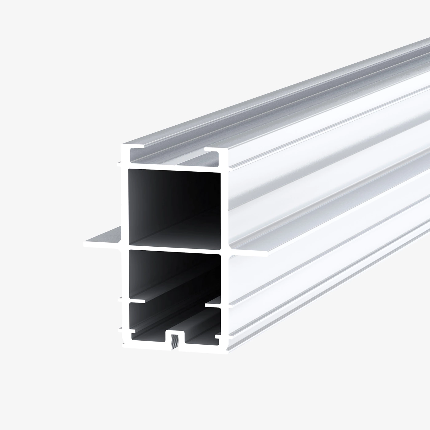 Das Bild zeigt das Terrassenprofil TRIAS ALU Ultra in der Farbe Blank