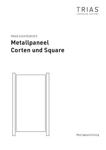 Sichtschutz Metallpaneel Montageanleitung