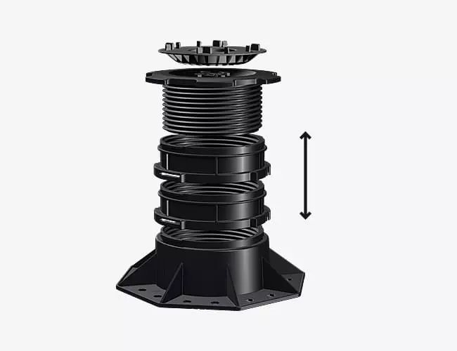 TRIAS HELIX Stelzlager mit freikombinierbaren Verlängerungen