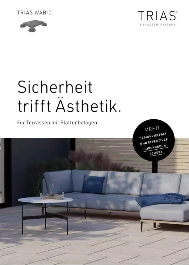 Katalog TRIAS Wabic Terrassenunterkonstruktion – Vorschau