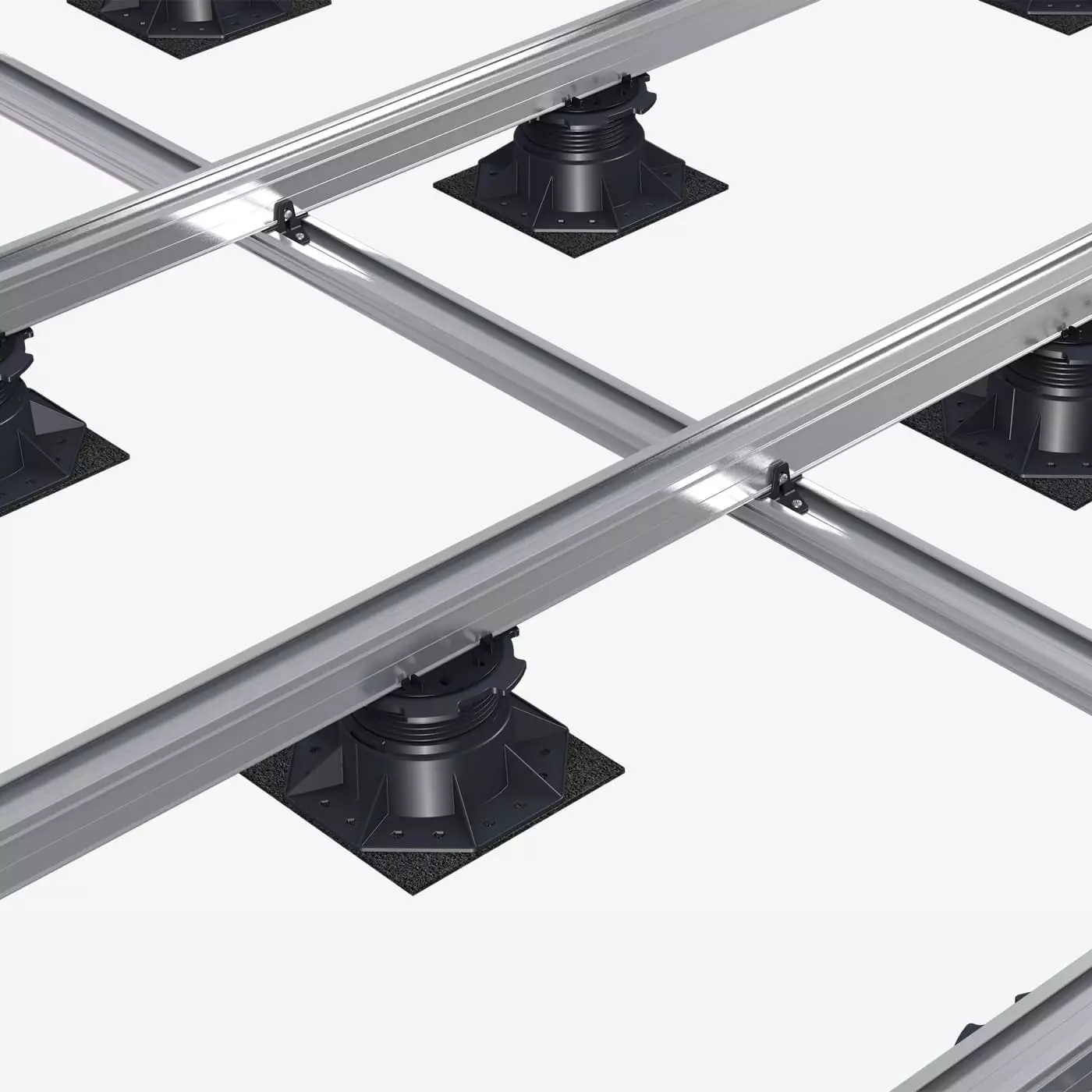 Montage – TRIAS ALU Connector-X Flex in Terrassenunterkonstruktion TRIAS ALU