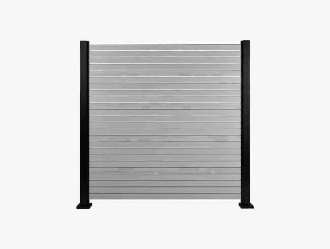 TRIAS Sichtschutz aus Aluminium – Sichtschutzelement mit Rhombus