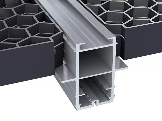 Terrassenprofil Trias Alu Ultra mit Trias Wabic Boards