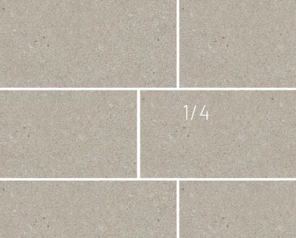 Verlegemuster: Viertelverband